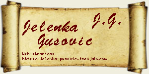 Jelenka Gušović vizit kartica